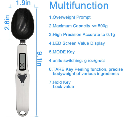 Digital Measuring Spoon Scale – Precision Down to 0.1g